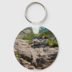 Jathika namalUyana Pink Quartz Mountain .Sri Lanka Key Ring