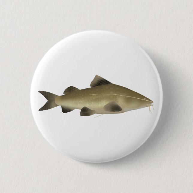 Jaú Catfish 6 Cm Round Badge (Front)