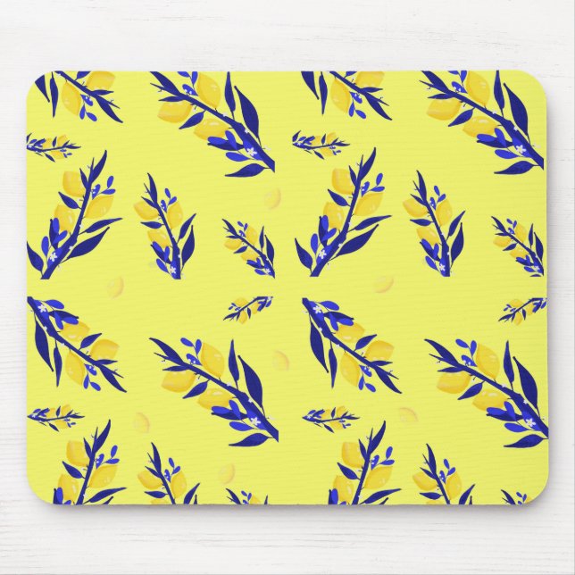 Jaune citron mouse pad (Front)