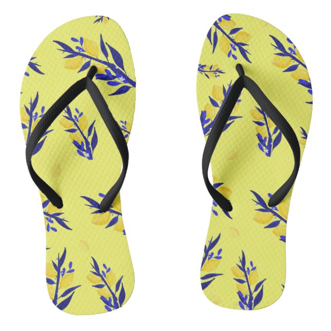 Jaune citron thongs (Footbed)