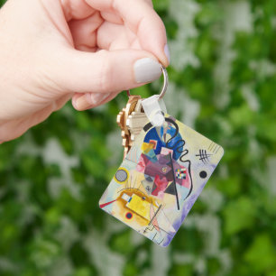 Jaune, Rouge, Bleu by Wassily Kandinsky Key Ring