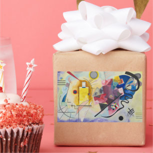 Jaune, Rouge, Bleu by Wassily Kandinsky Rectangular Sticker