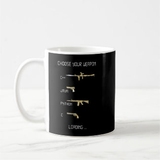 Java C++ Python C Coding Programmer Weapon Coffee Mug