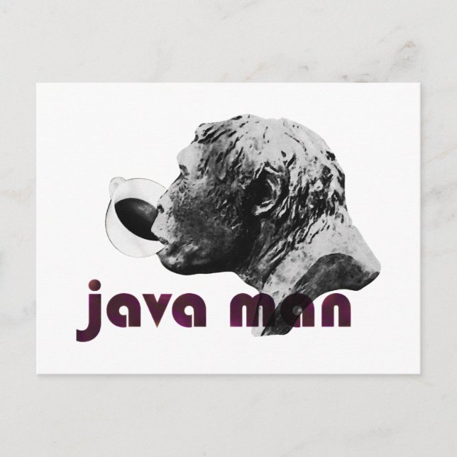 Java Clay Man Postcard (Front)