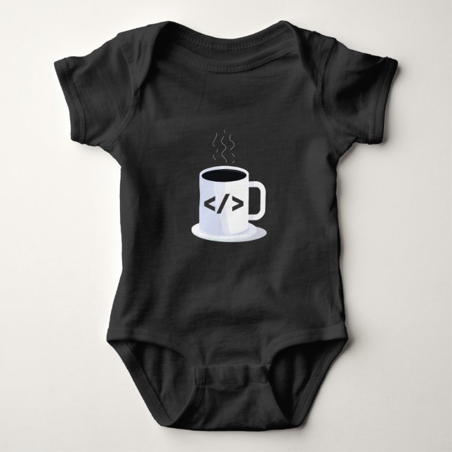 Java Coding Coffee Mug Funny Programming Code Baby Bodysuit (Front)