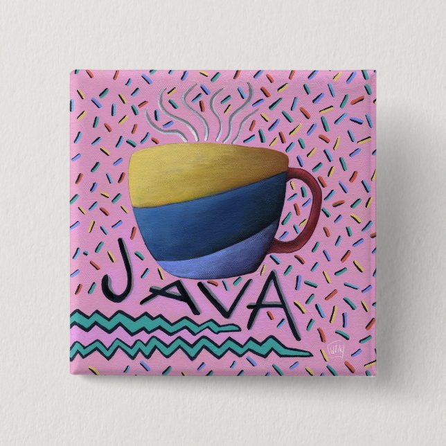 Java Coffee Button (Front)