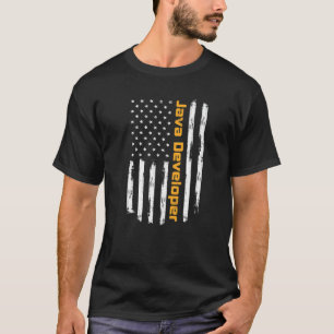 Java Developer Proud Positive Carrer Vintage Ameri T-Shirt