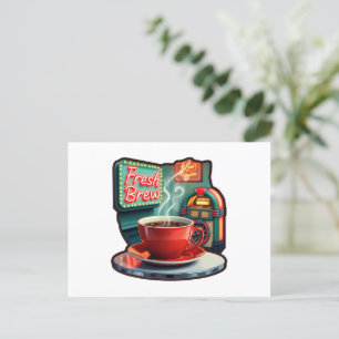 Java Journeys: A Trip Back in Time with Coffee Postcard