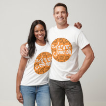 Java Junction Coffee and Bean Shirt Orange