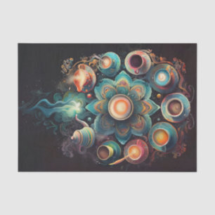 Java Mandala, Everyone Loves Coffee! Tissue Paper