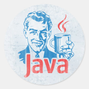 Java Programmer Classic Round Sticker