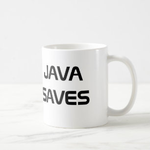 Java Saves Coffee Mug