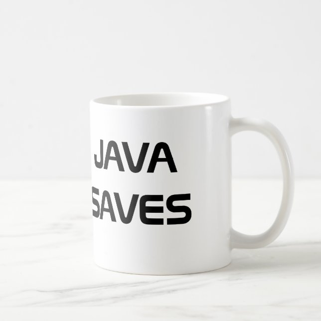 Java Saves Coffee Mug (Right)
