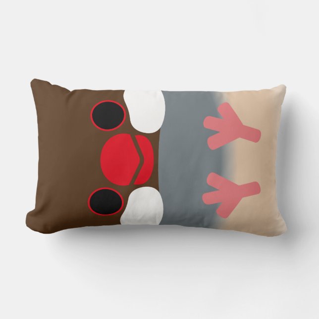 Java sparrow (Agate) Lumbar Cushion (Front)