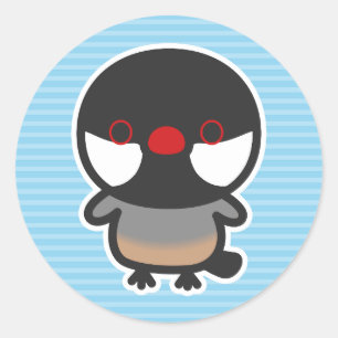 Java sparrow classic round sticker