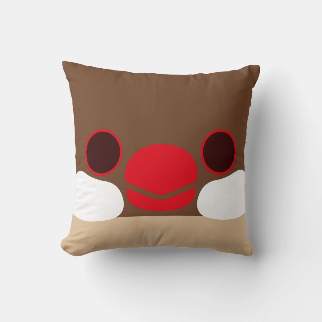 Java sparrow (Fawn) Cushion (Front)