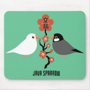 Java sparrow mouse pad