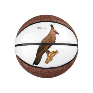 Javan hawk eagle bird cartoon illustration mini basketball