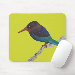 Javan Kingfisher on a Mouse Pad