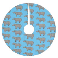 Javan rhinoceros cartoon illustration
