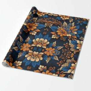 Javanese Batik patterns, step repeating patterns Wrapping Paper
