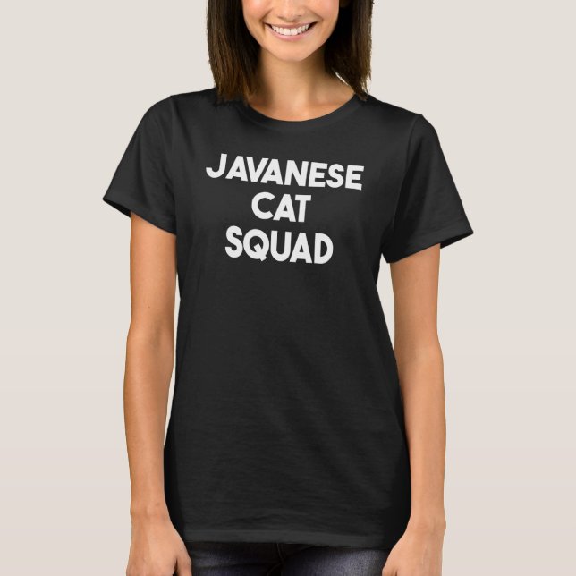 Javanese Cat    Javanese Cat Squad T-Shirt (Front)