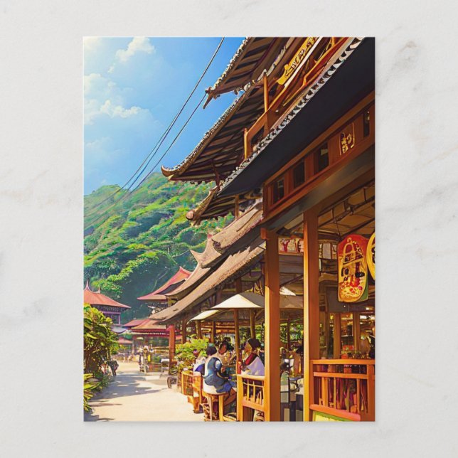 Javanese Coffee House Postcard (Front)