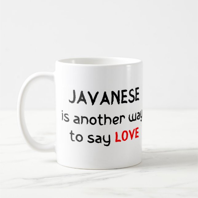 javanese love coffee mug (Left)