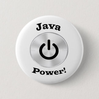 JavaPower-BlackLetters 6 Cm Round Badge