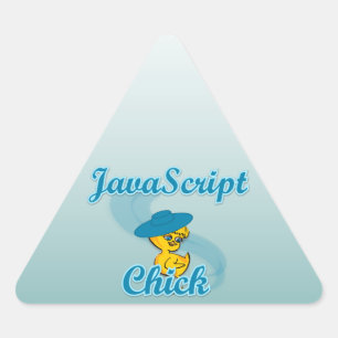 JavaScript Chick #3 Triangle Sticker