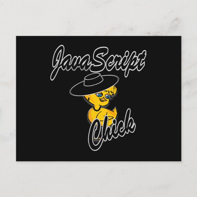 JavaScript Chick #4 Postcard (Front)