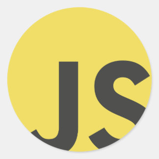 Javascript Classic Round Sticker