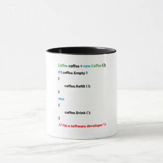 JavaScript Mug. I am a Software Developer. Mug