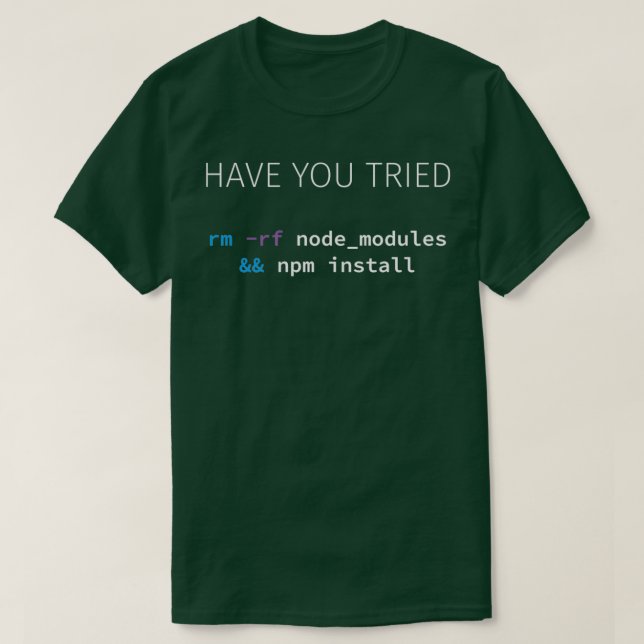 Javascript NodeJS Programmer Developer Software En T-Shirt (Design Front)
