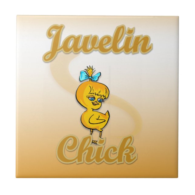 Javelin Chick Ceramic Tile (Front)