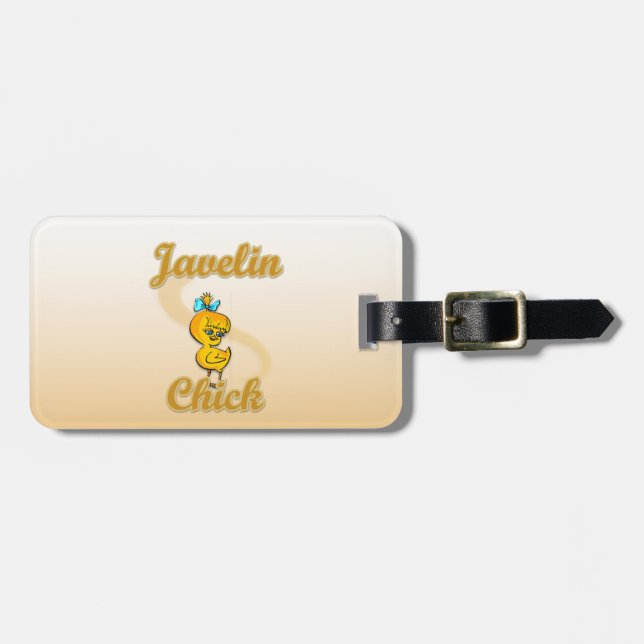 Javelin Chick Luggage Tag (Front Horizontal)