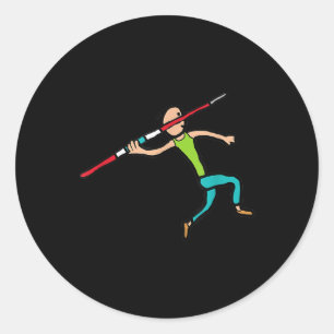 Javelin classic round sticker