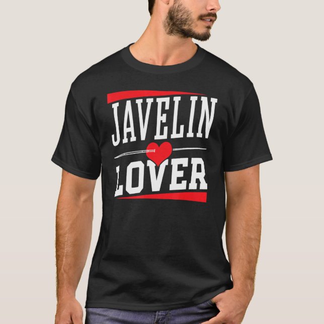 Javelin  Hobby Thrower Throw Throwing T-Shirt (Front)