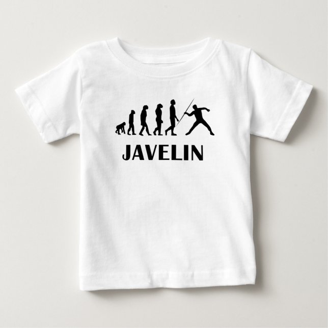 Javelin Throw Evolution Baby T-Shirt (Front)