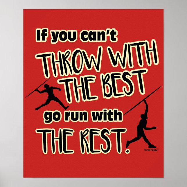 Javelin Throw With The Best- Poster (Front)