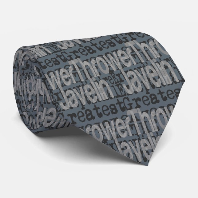 Javelin Thrower Extraordinaire Tie (Rolled)