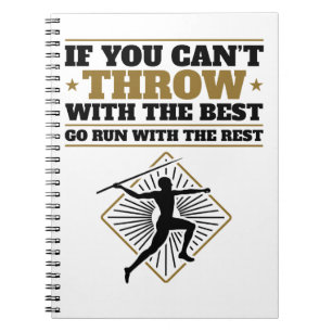 Javelin Thrower Funny Throw with the Best Notebook