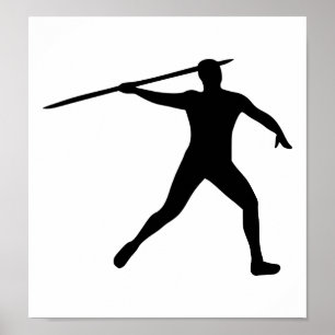 Javelin thrower poster