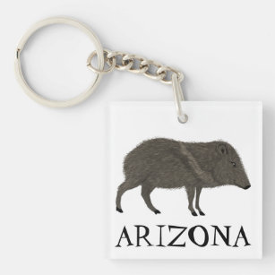 Javelina ARIZONA Desert Wild Animal Peccary Nature Key Ring