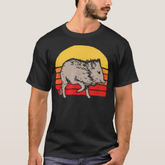 Javelina Vintage Retro 80S Sunset Cute Funny T-Shirt