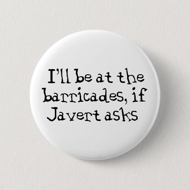 Javert Les Miserables 6 Cm Round Badge (Front)