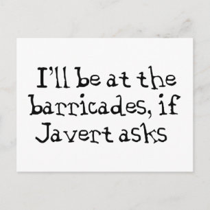 Javert Les Miserables Postcard