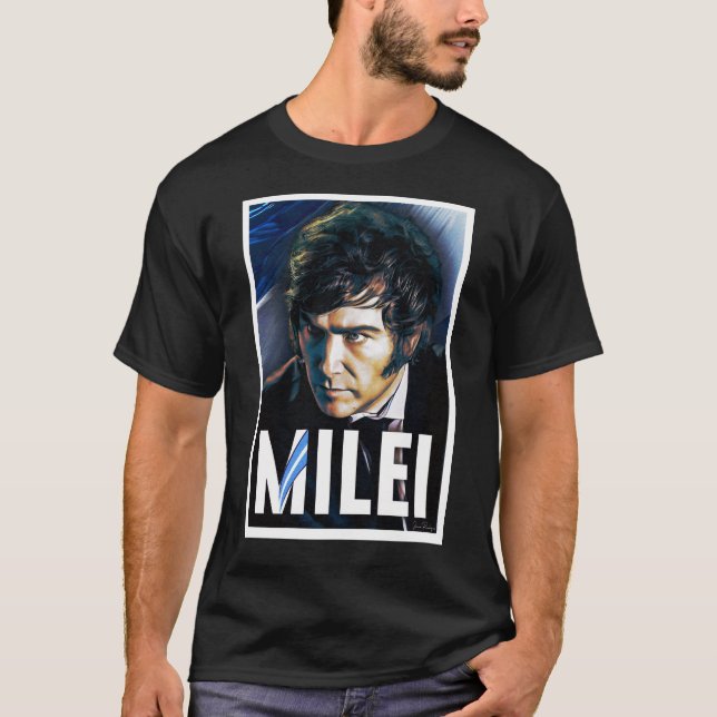Javier Milei Presidente 2023 Poster T-Shirt (Front)