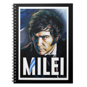 Javier Milei Presidential Poster Notebook