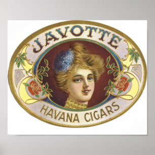 Javotte Havana Cigars Poster